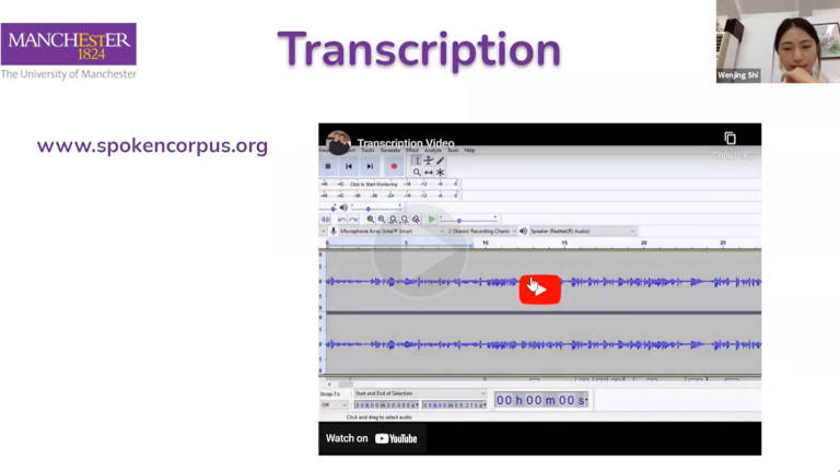 UG Scholars 2020/21: How to conduct corpus-based research on spoken language - Final Presentation - screenshot of Zoom call