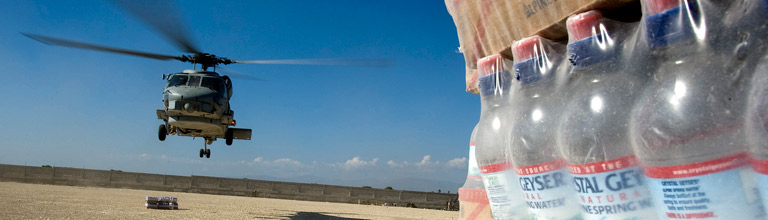 Much needed water arrives in Haiti credit UN. Photo by Marco Dormino.