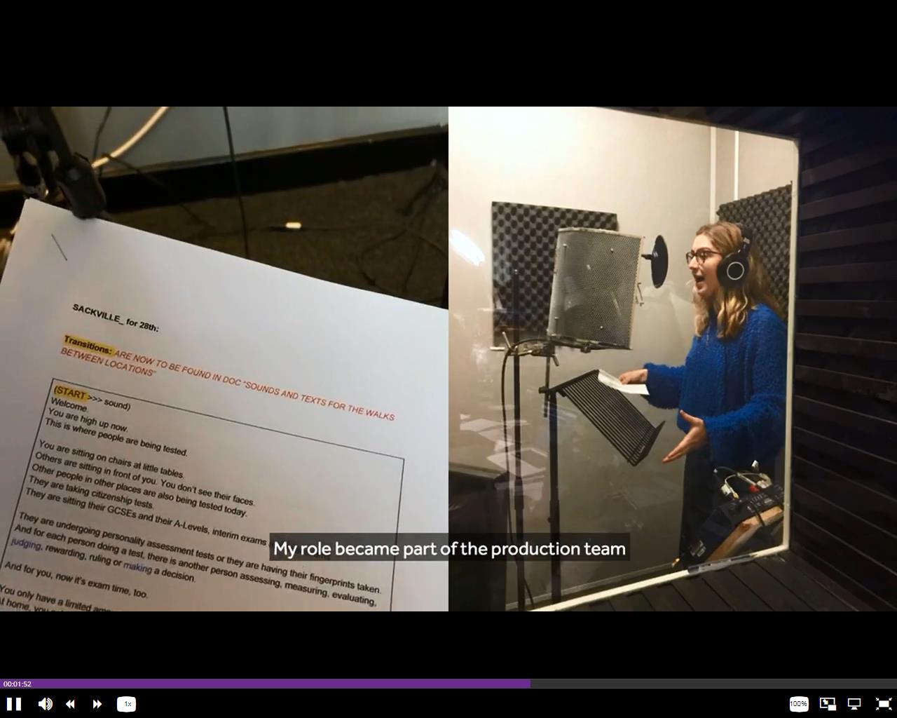 University of Manchester Students get involved with the Manchester International Festival on a placement.